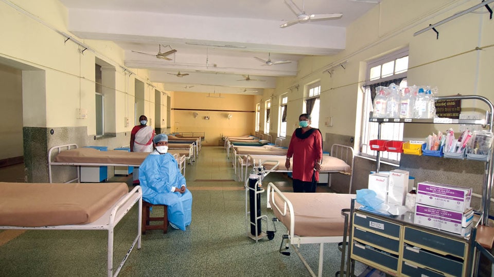 COVID-19 patient care at Railway Hospital and  Rail Coaches in city when State Govt. seeks