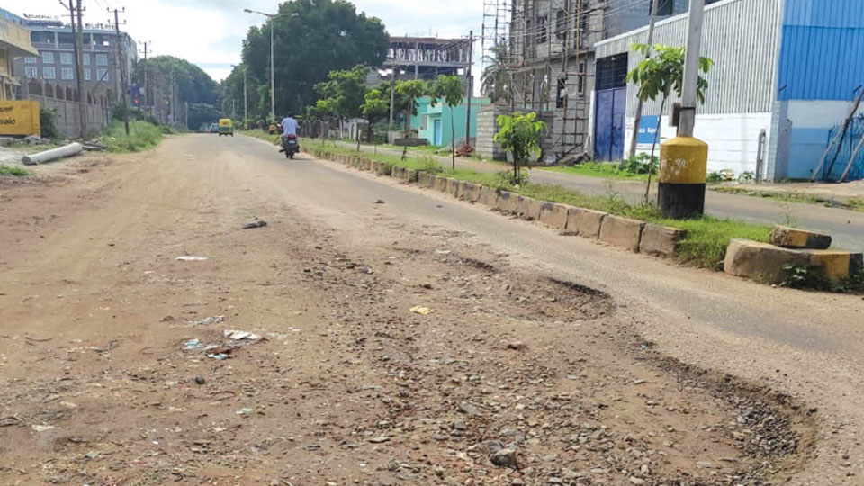 This road in Visveshwaranagar needs to be asphalted