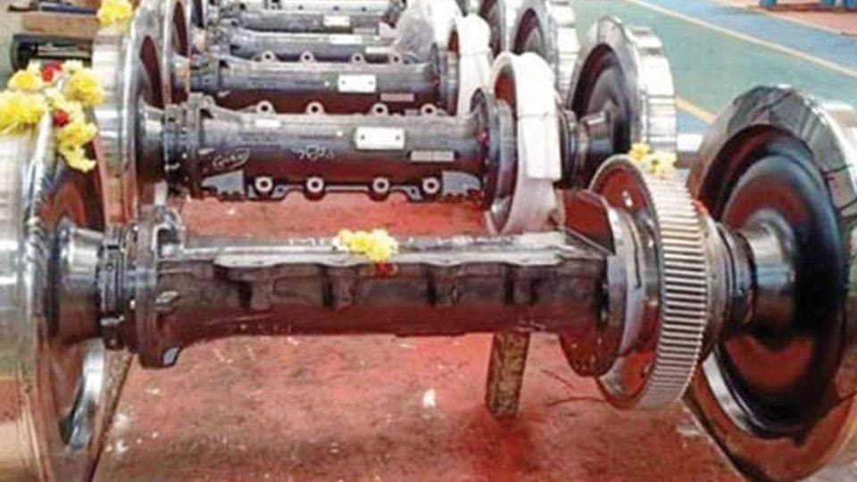 Rly. Workshop manufactures motor coach wheels