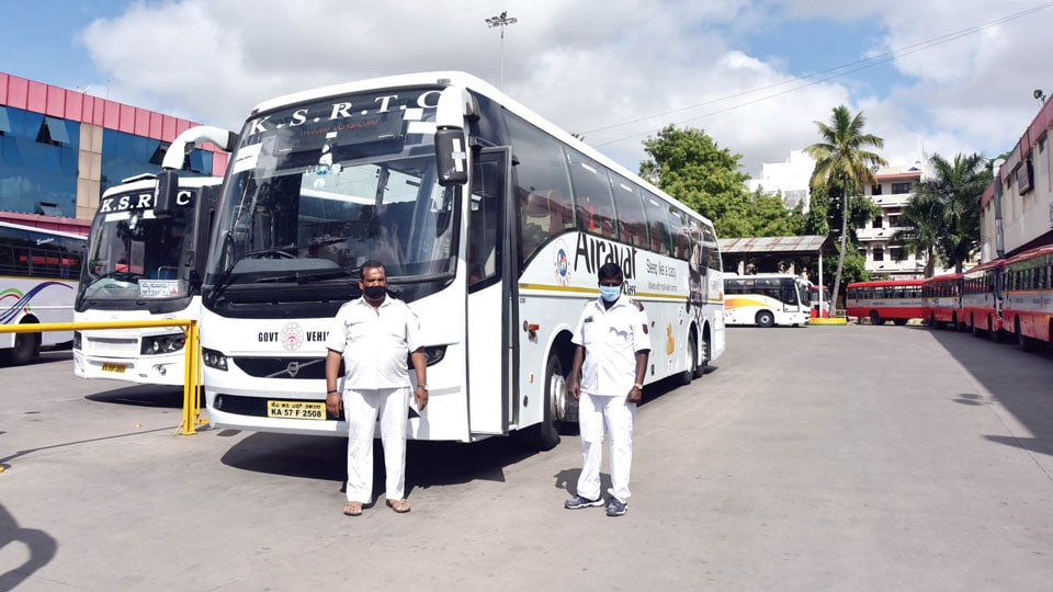 KSRTC Volvo buses yet to hit the streets post lockdown relaxation