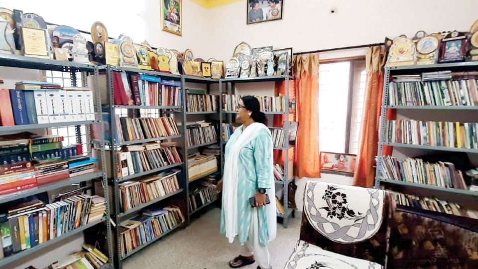 This lady’s home is a Mini Library with 5,000 Books