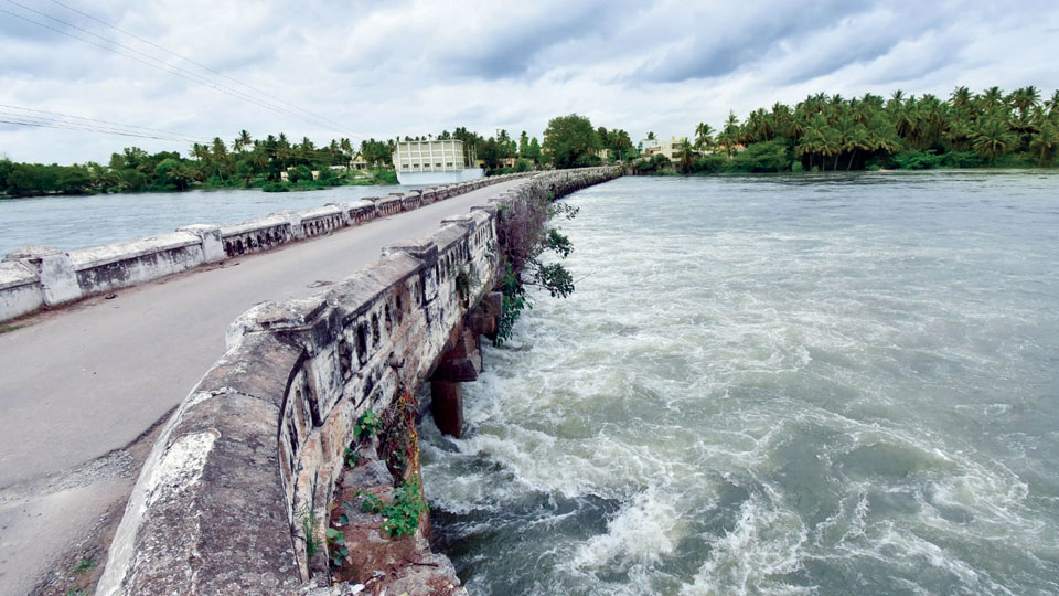 Heavy water release from KRS Dam: Movement on historic Wellesley  Bridge Banned