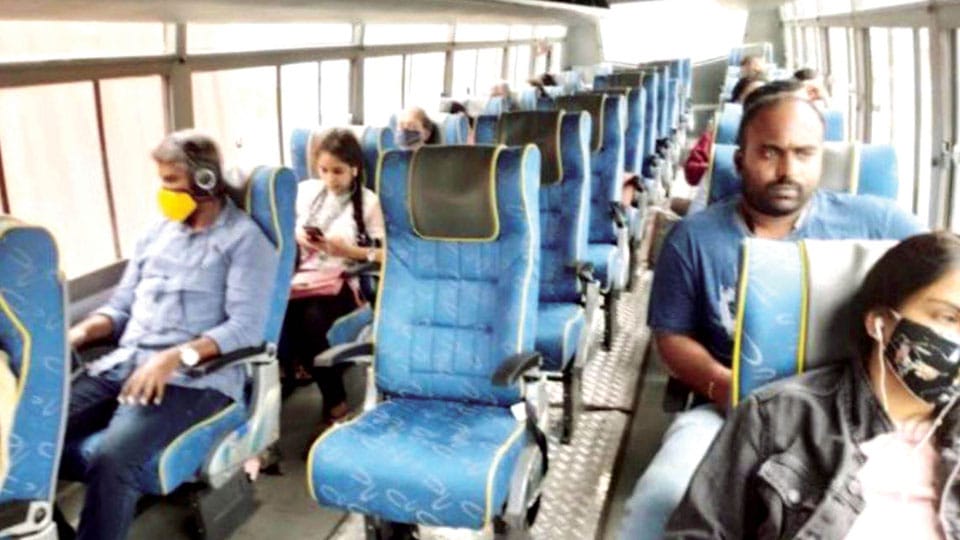 KSRTC experiments with new seating arrangement in Rajahamsa bus