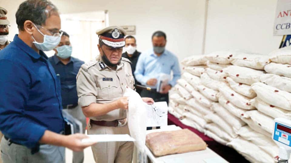 204 kg of marijuana worth Rs. 1 crore seized in Bengaluru; three arrested
