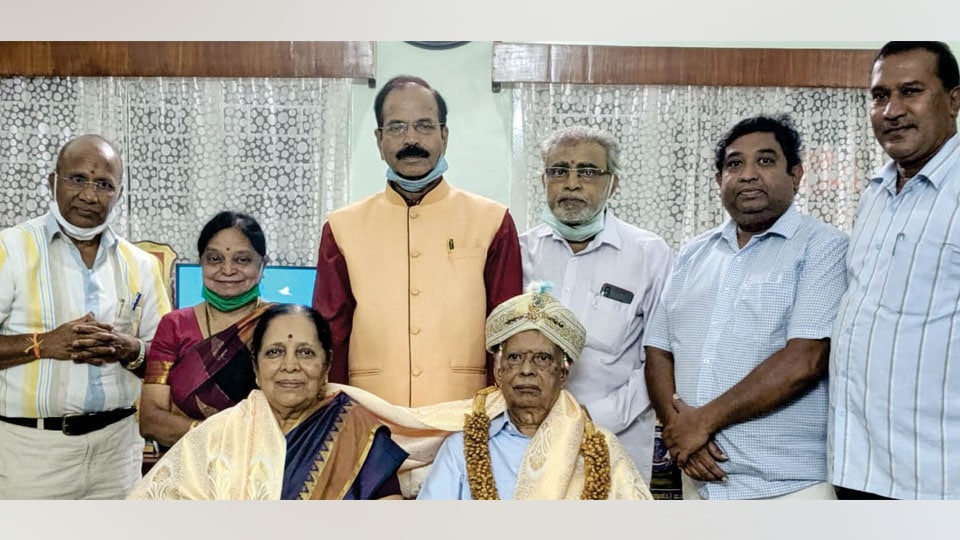 Prof. A.V. Narasimha Murthy felicitated