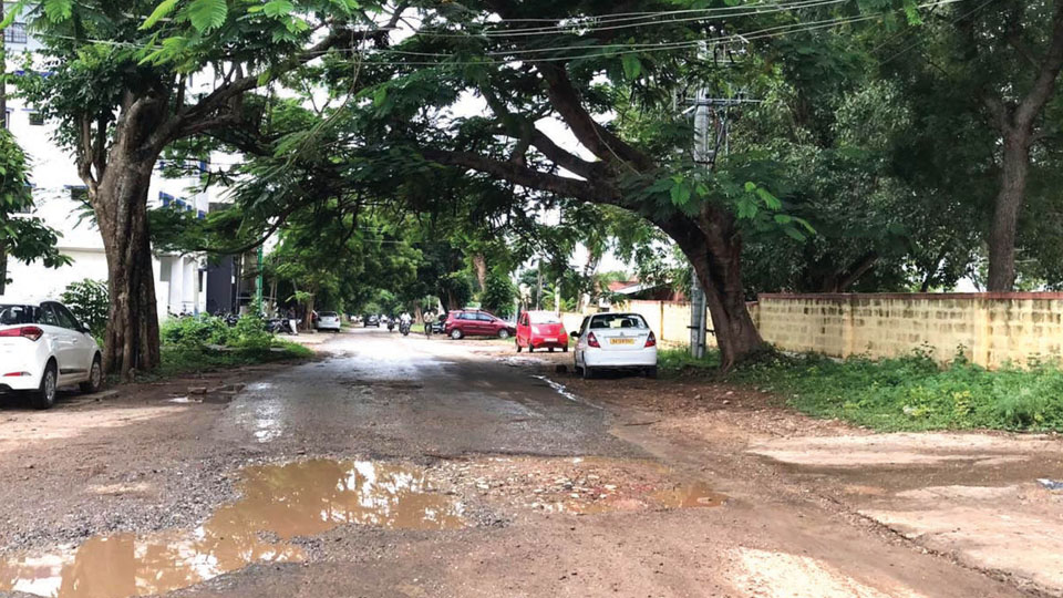 Plea to repair road in front of Ramakrishnanagar Water Tank