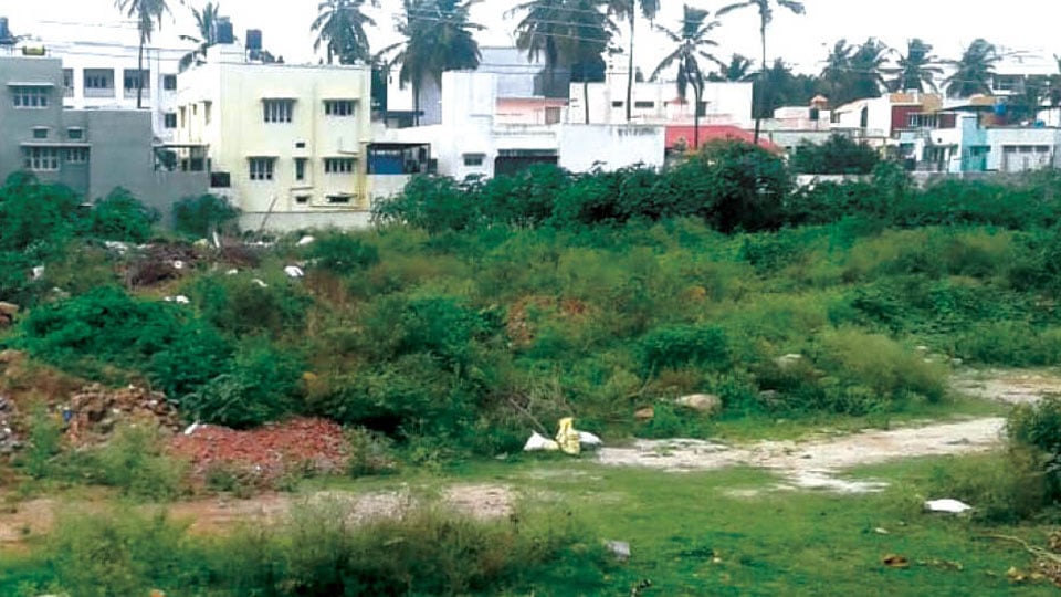 Urge to clean vacant space at Siddartha Layout