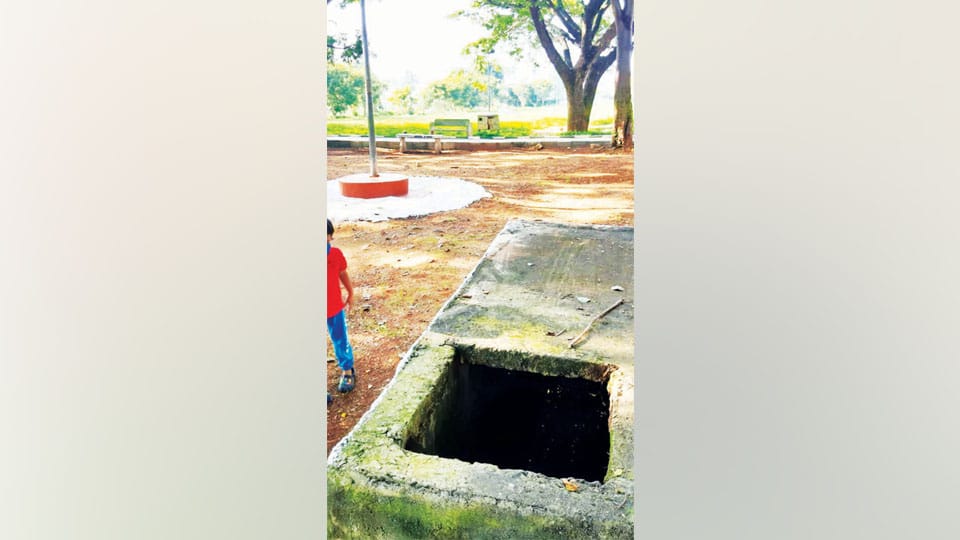 A potential ‘Death Hole’ at Shakthinagar Park