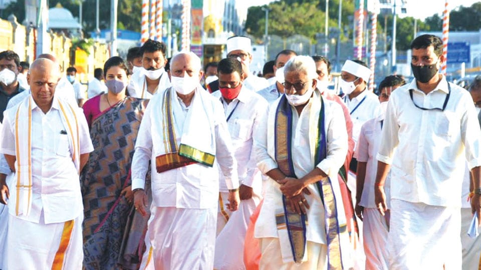 Karnataka CM in Tirumala