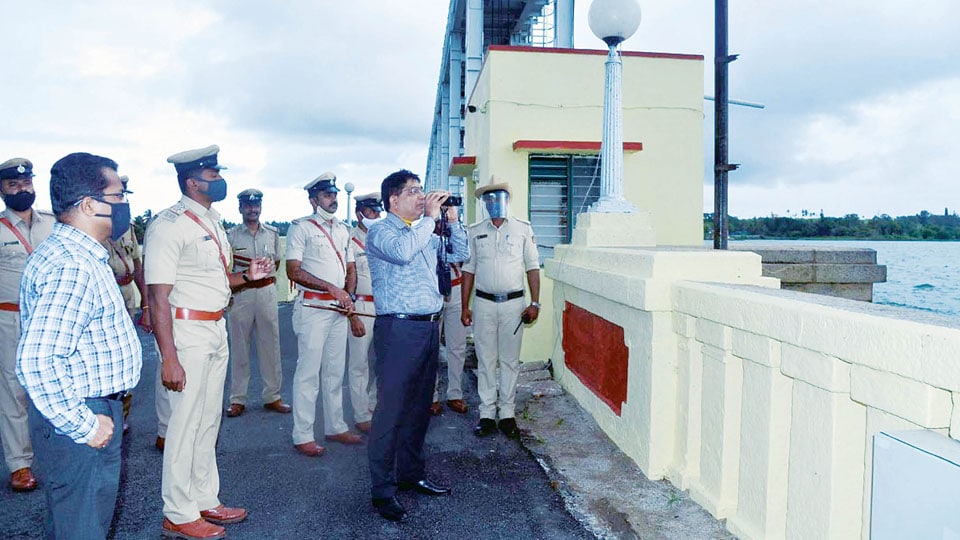 ADGP Bhaskar Rao inspects security at KRS, Airport
