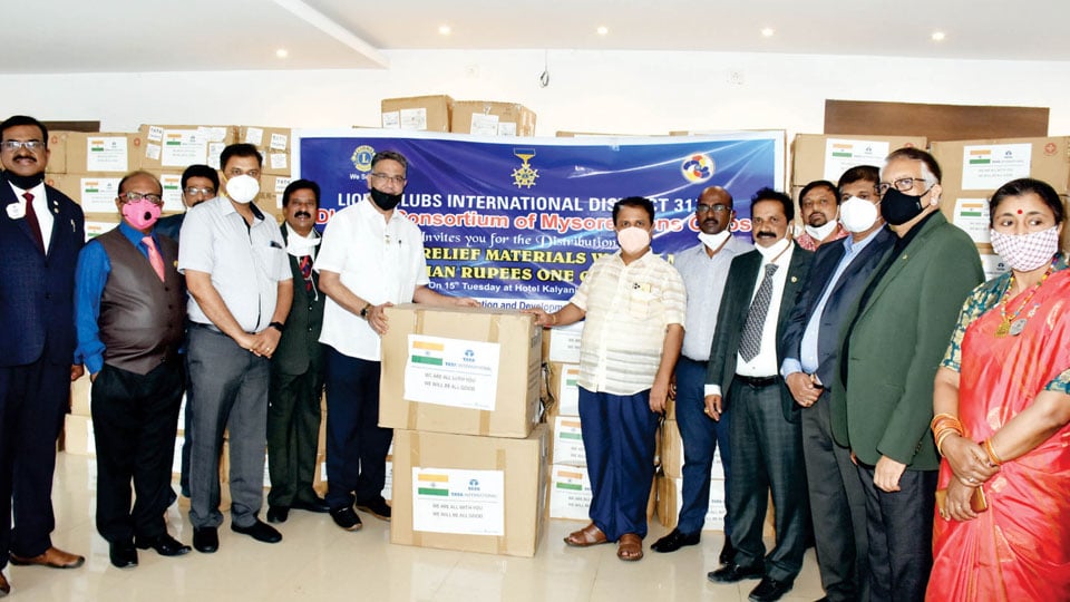Lions Clubs donate PPE kits worth Rs. 1 crore to District