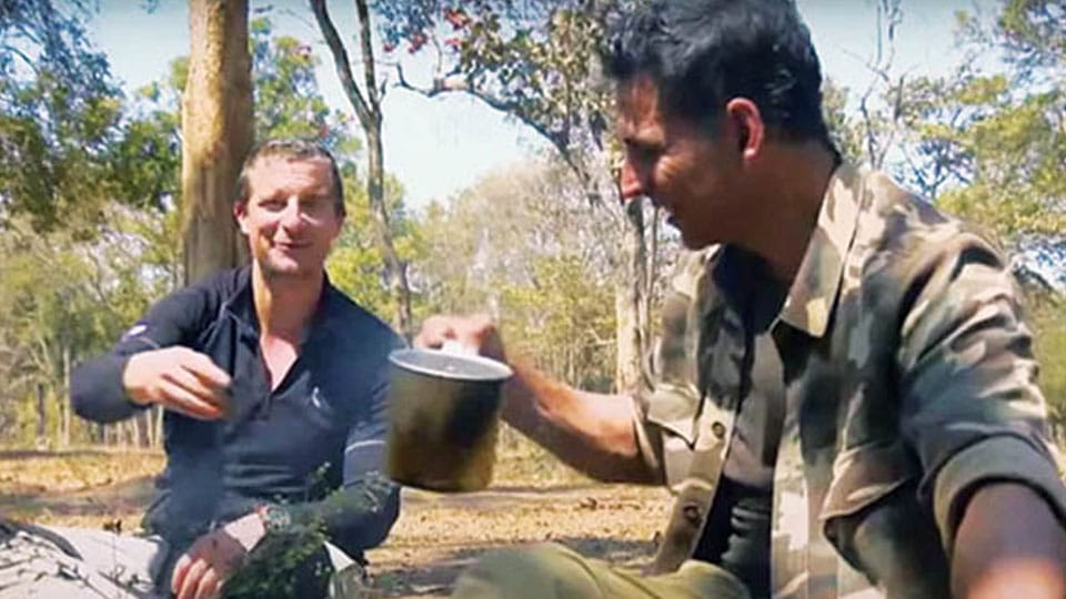 Into The Wild With Bear Grylls: Bollywood actor Akshay Kumar tastes ‘Elephant Poop Tea’ at Bandipur