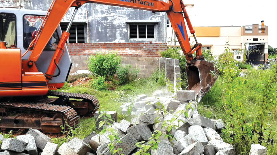 Illegal sheds and huts demolished