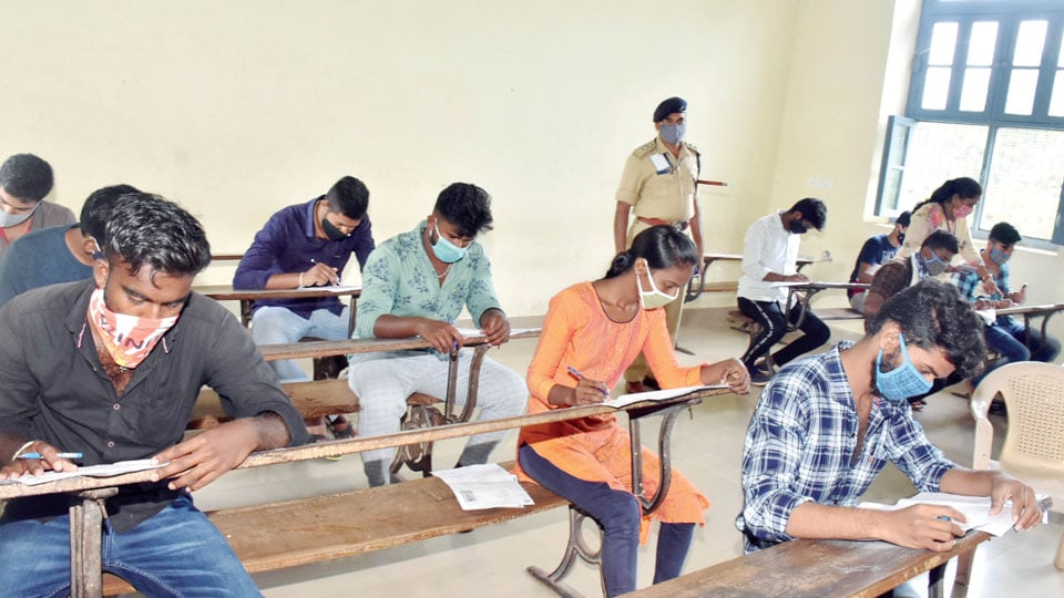 Written exam for Police Constable posts held