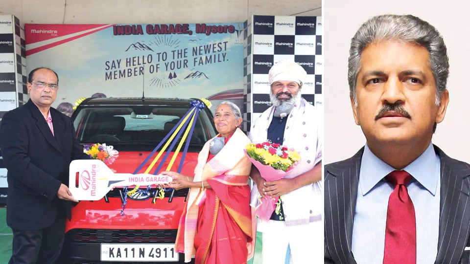 Anand Mahindra keeps his promise; delivers vehicle