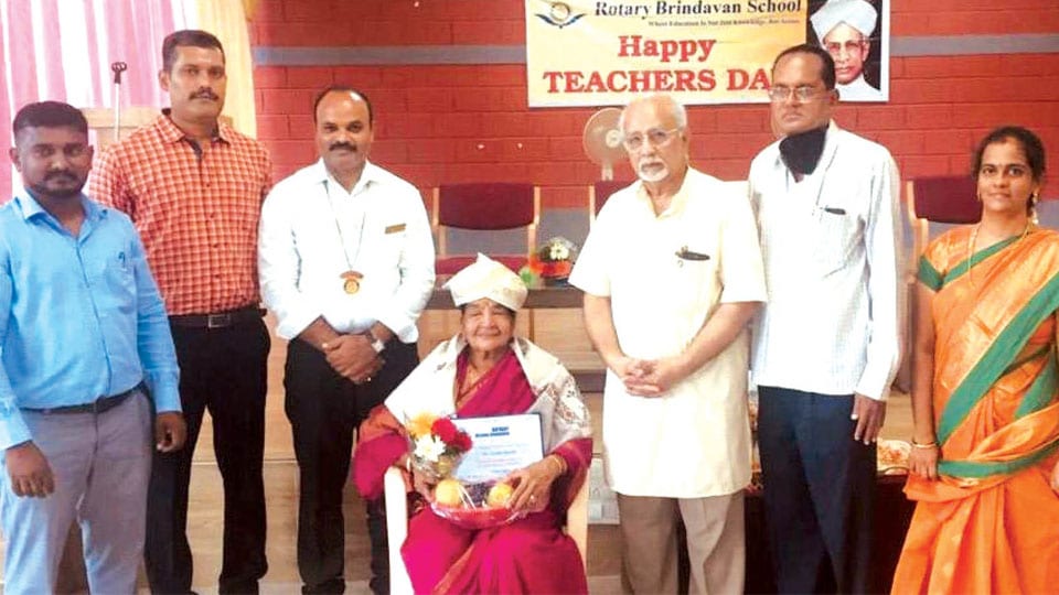 Teachers’ Day: Rotary Mysore Brindavan & Rotary Brindavan School