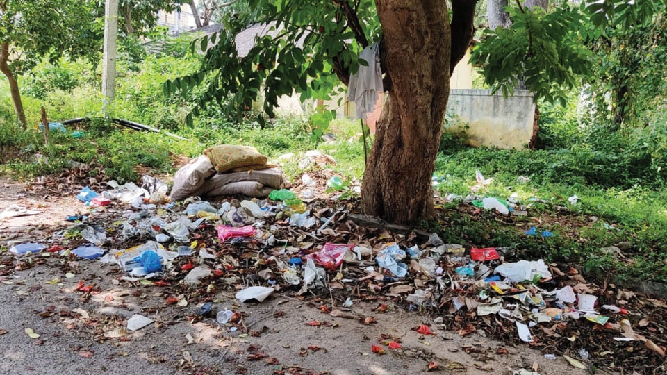 Garbage dumped at N.R. Mohalla needs to be cleared