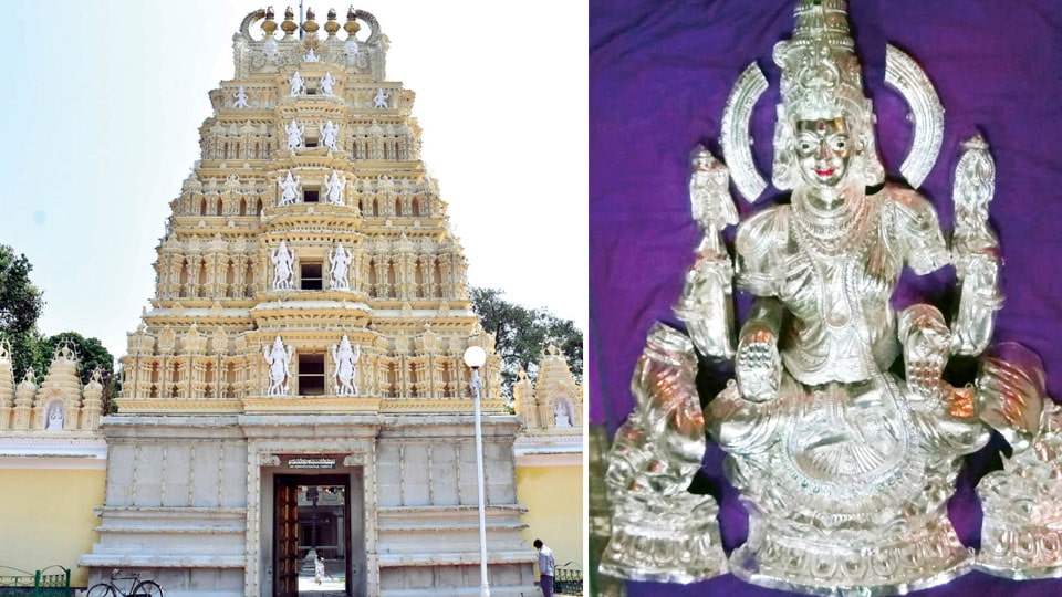 Silver Kavacha to adorn Goddess Bhuvaneshwari at Palace temple