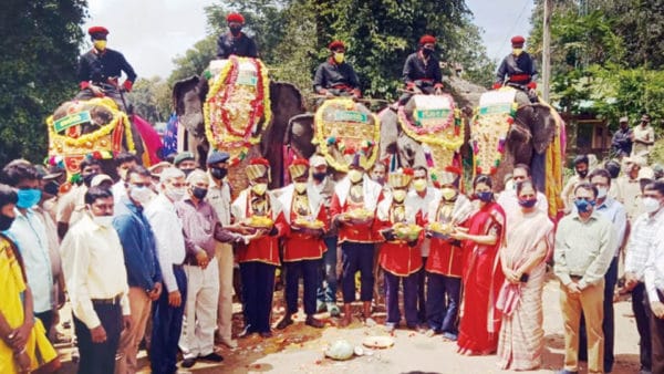 Gajapayana begins - Star of Mysore