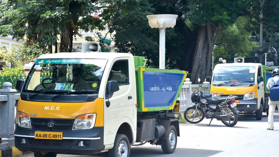 Veggie vending vehicles now on garbage collection work