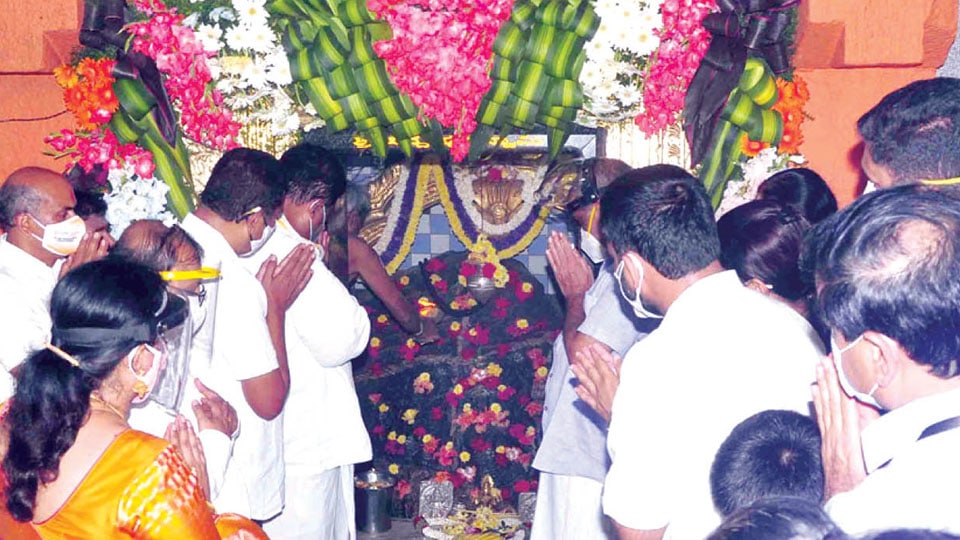 Hassanamba Temple opens, but not for public