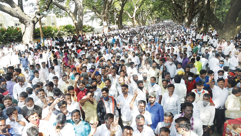 Gram Panchayat polls: Counting Crowd
