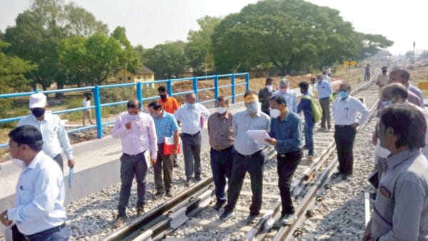 Commissioner of Railway Safety inspects Double Line Track - Star of Mysore