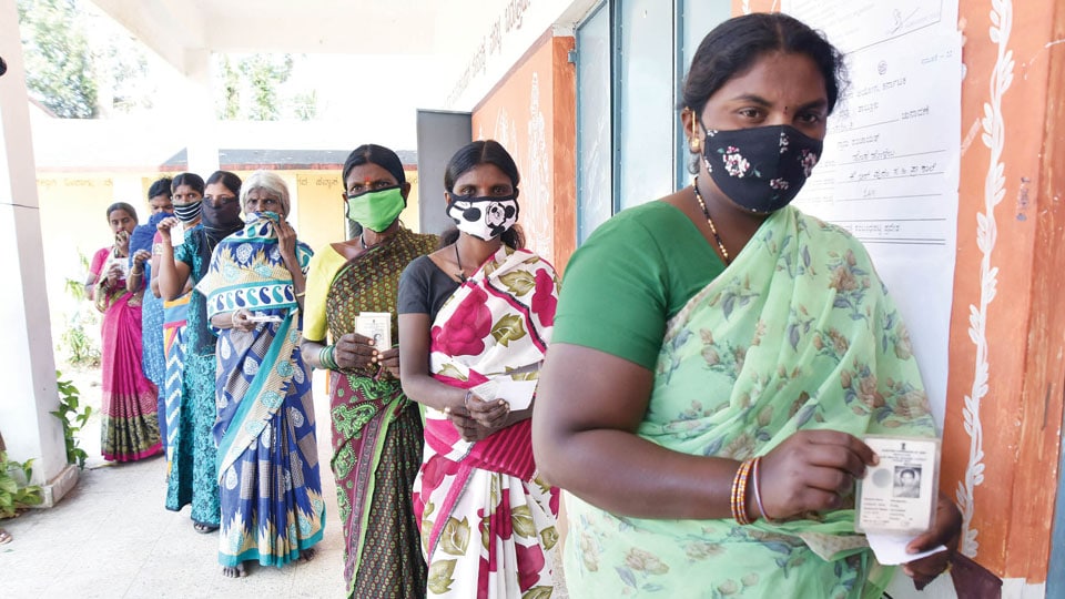 Mysuru district records 84 percent voting in first phase of GP polls