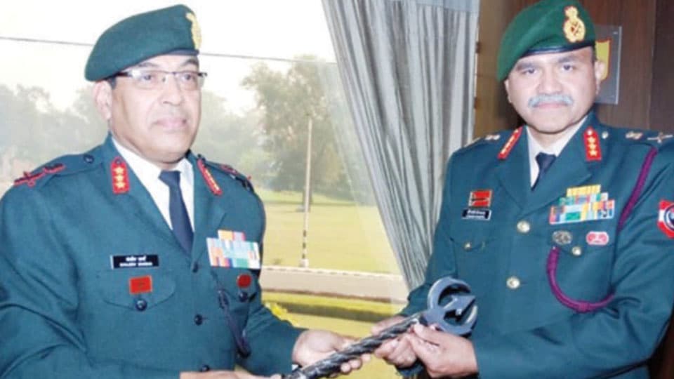 Lt. Gen. Channira Bansi Ponnappa  is 11th Corps Commander