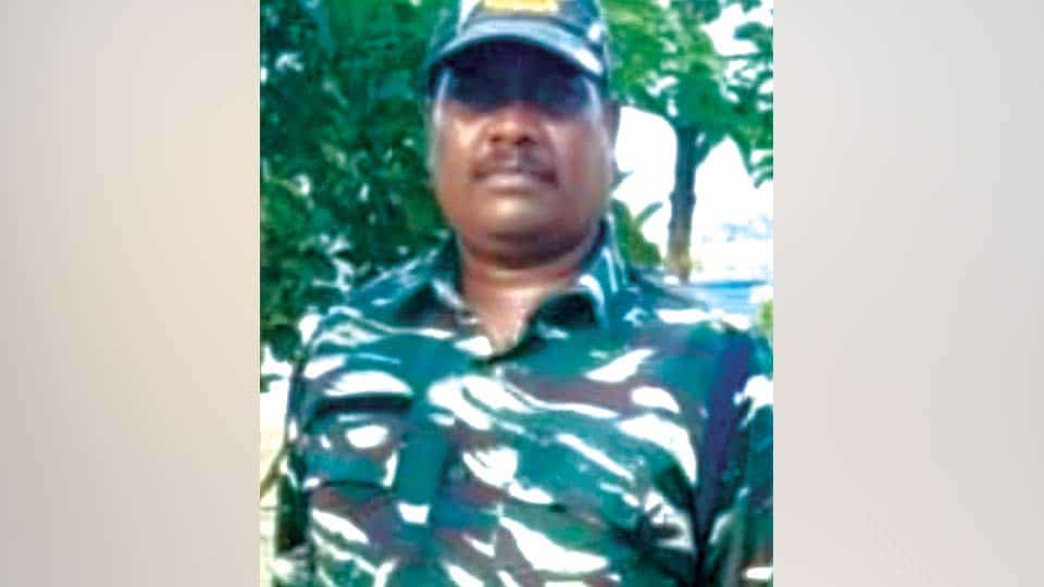 Hunsur CRPF soldier dies on duty