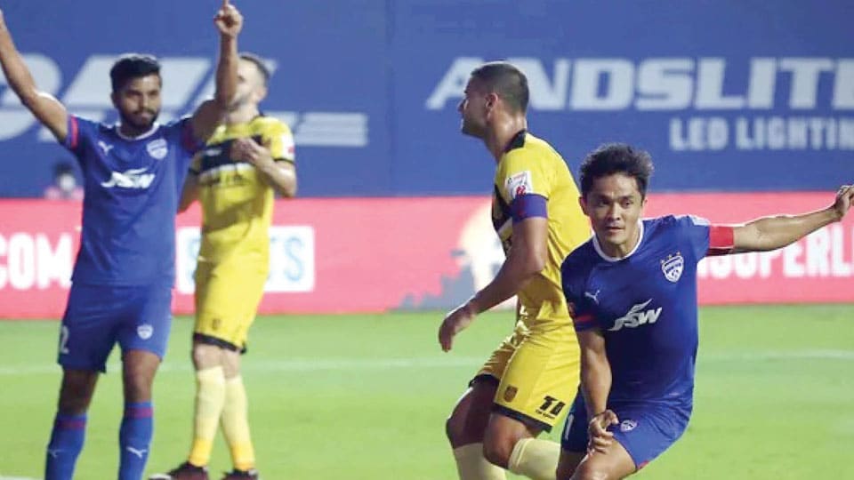 Hero Indian Super League 2020-21: Stoppage-time leveller helps Hyderabad draw against Bengaluru
