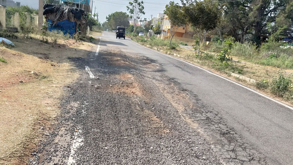 Plea to asphalt road at Kanakadasanagar