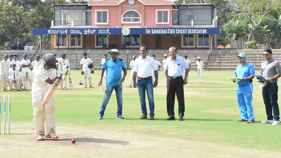 KSCA conducts selection trials for State Under-19 cricket team