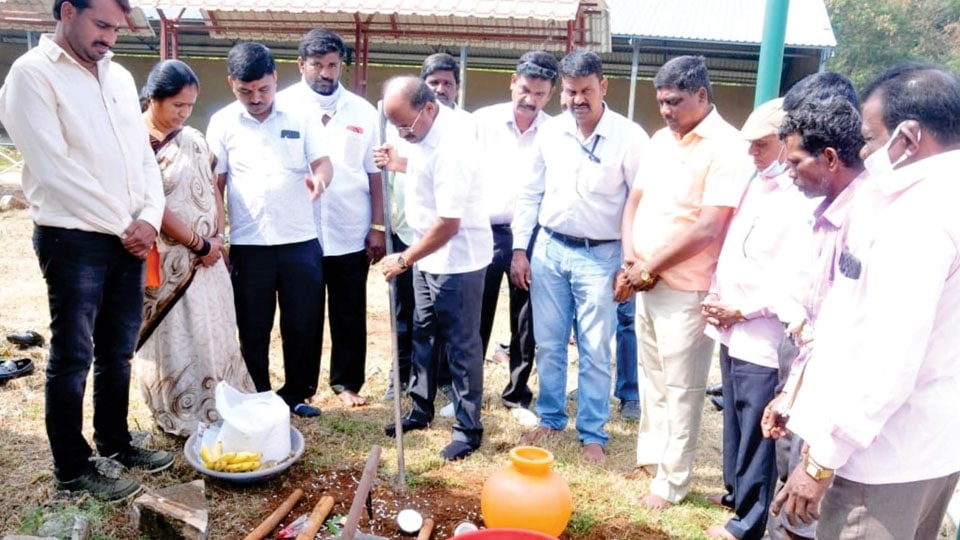 Rs. 37 lakh Garden Project begins at Dasara Exhibition Grounds