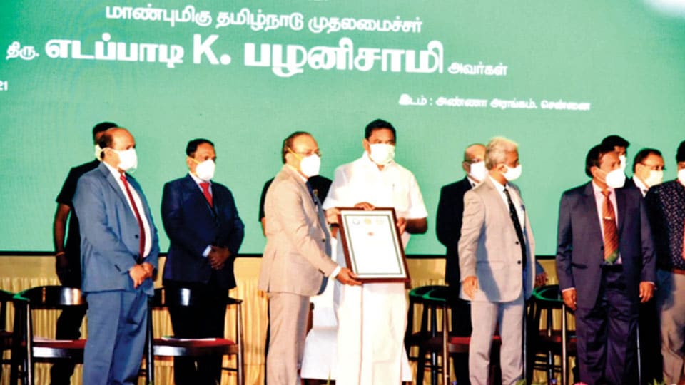 Tamil Nadu CM felicitates Mysuru Sigma Hospital Director