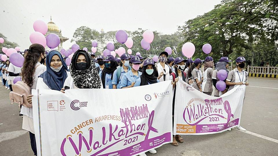 Walkathon marks World Cancer Day