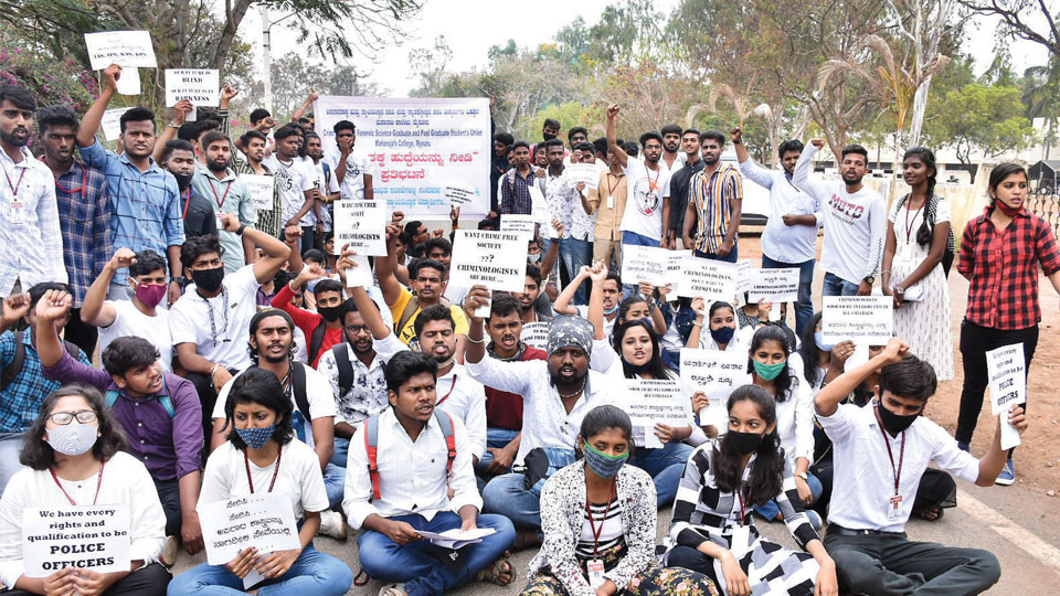 Criminology students demand quota in Police appointments