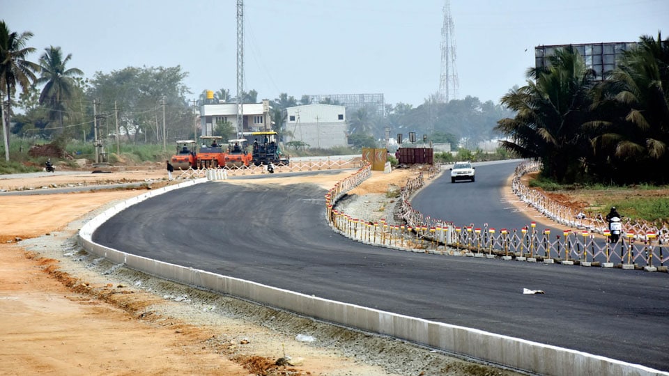 Mysuru-Bengaluru Economic Corridor: 55 percent of works complete; to be ready by Feb. 2022