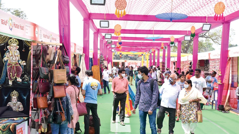Crowds throng Hunar Haat, Roots and Tuber Mela