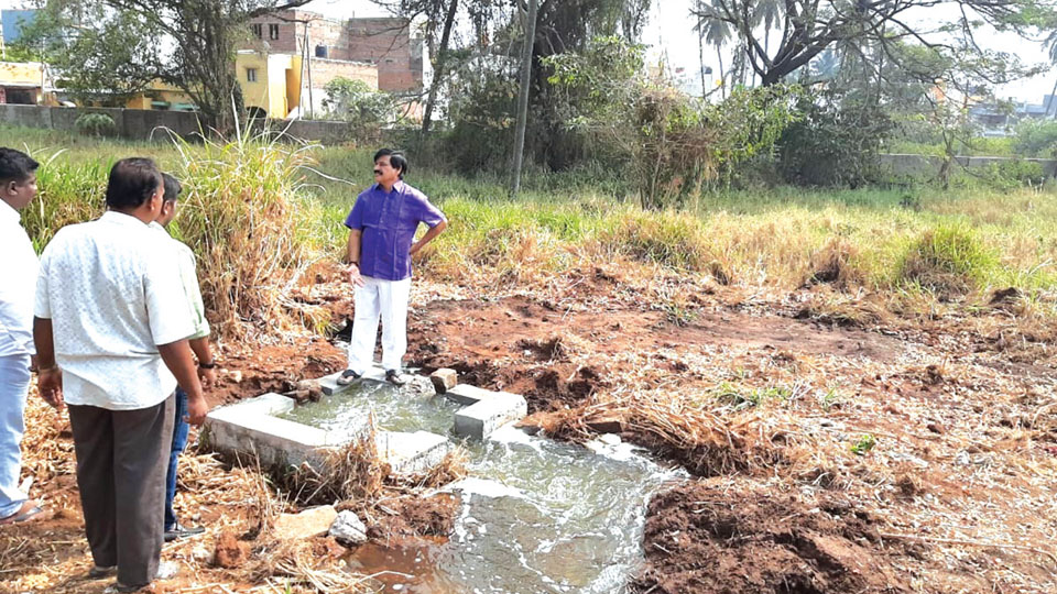 MLA opens project to supply water to grow grass