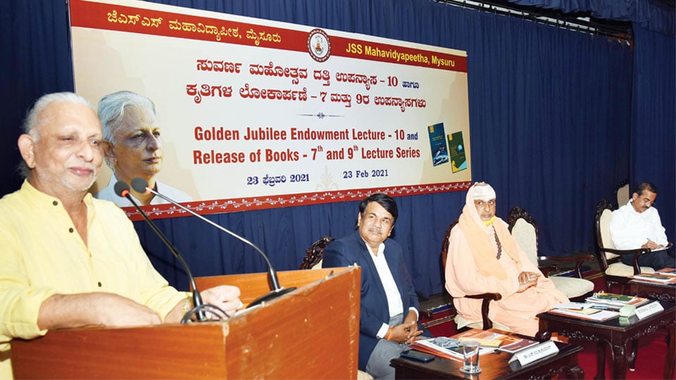 Spiritual Guide Sri M delivers JSS Endowment Lecture