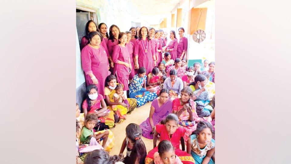 Sarees distributed to tribal women
