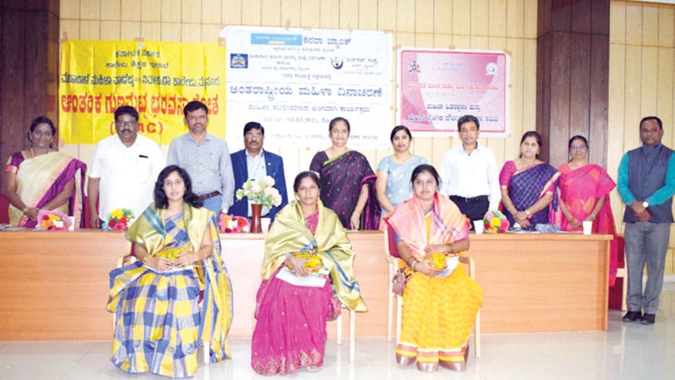 Successful women entrepreneurs and Best Girl Students felicitated