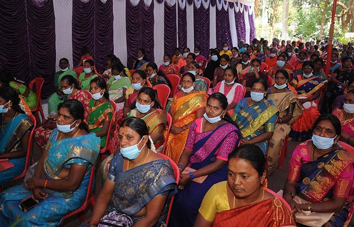 Women Gram Panchayat members feted