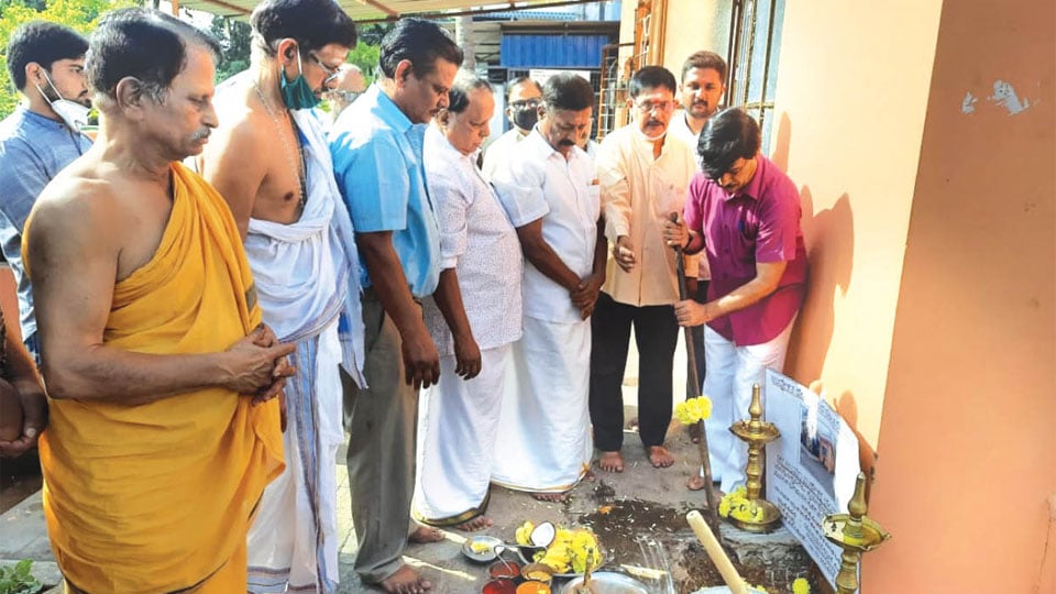 MLA Ramdas launches renovation work of two temples