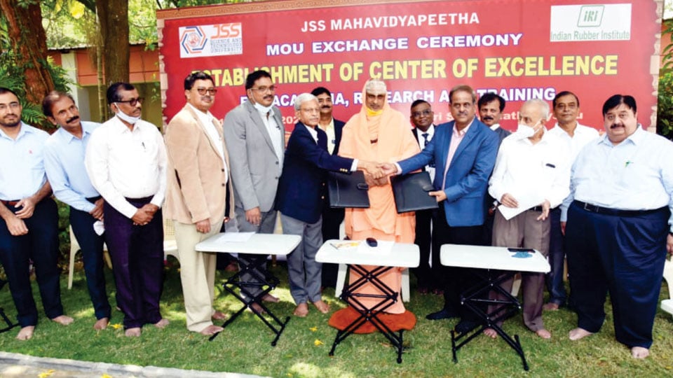 JSS ties up with Indian Rubber Institute to set up Centre of Excellence