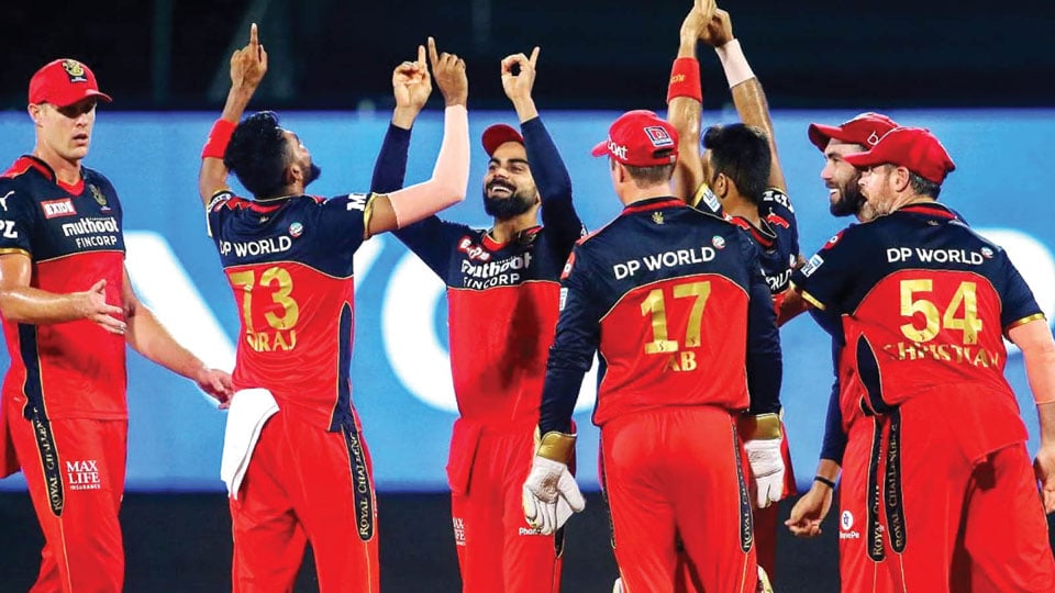 RCB thrashes KKR by 38 runs, moves to top of the table