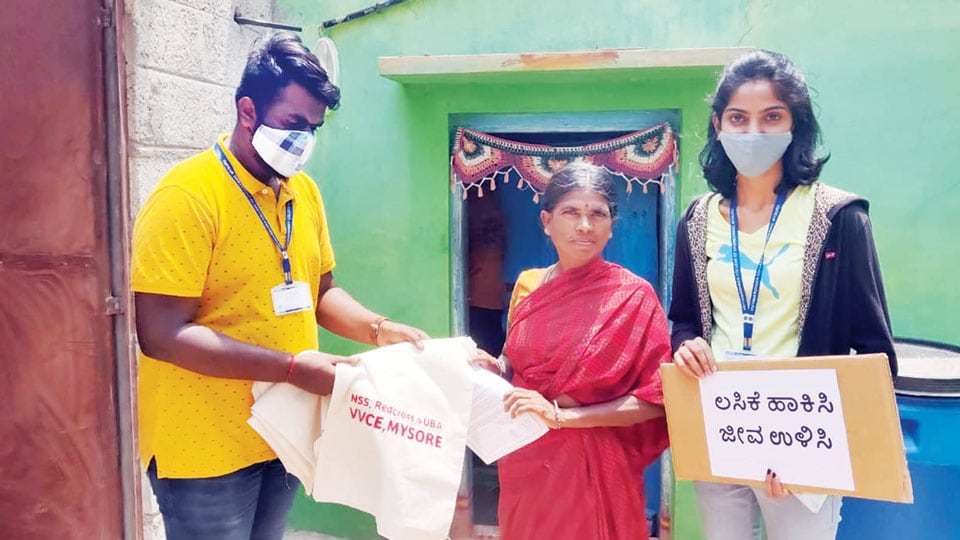 College students hold out-reach activity at Karimuddenahalli