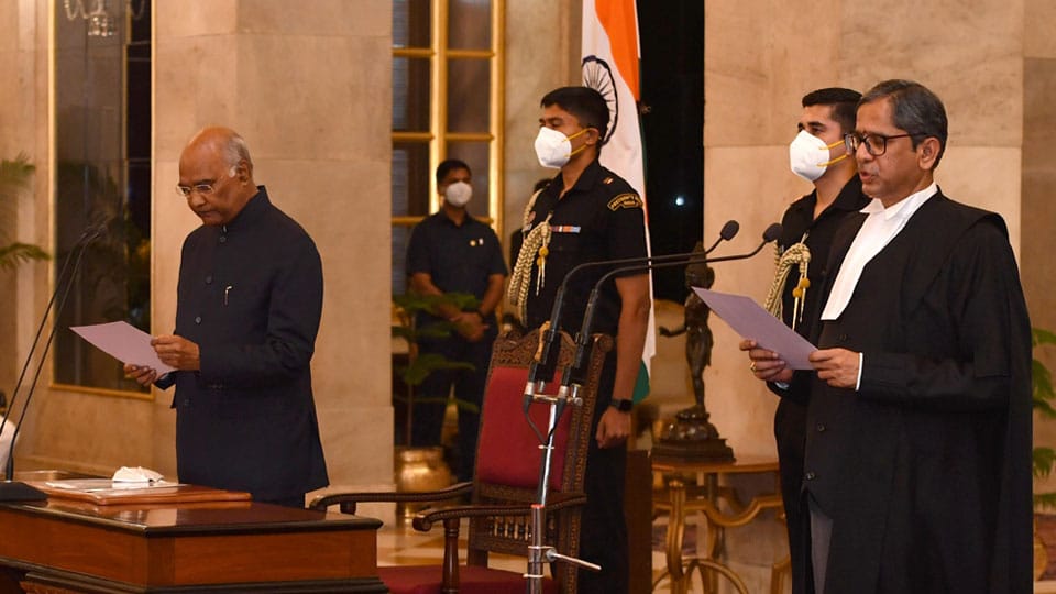 Justice N.V. Ramana takes oath as 48th Chief Justice of India