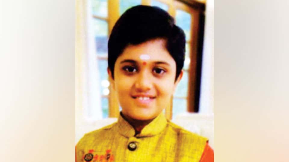 Child Prodigy Rahul R. Vellal to perform in city tomorrow